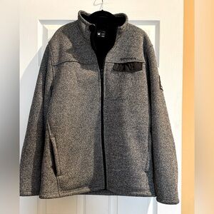 Spyder Men Black and White Knit Jacket size large